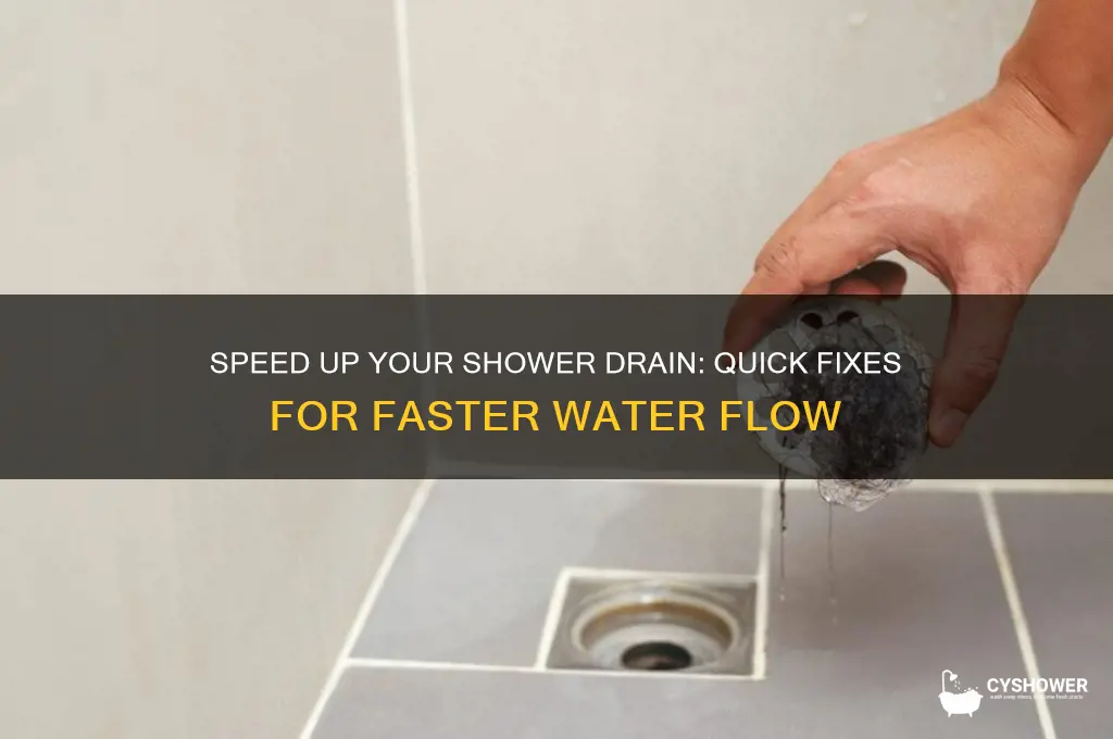 how do i get my shower to drain faster