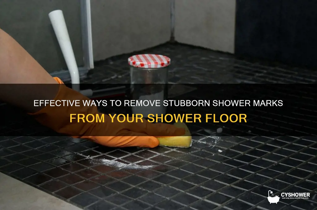 how do i get shower marks off my shower floor