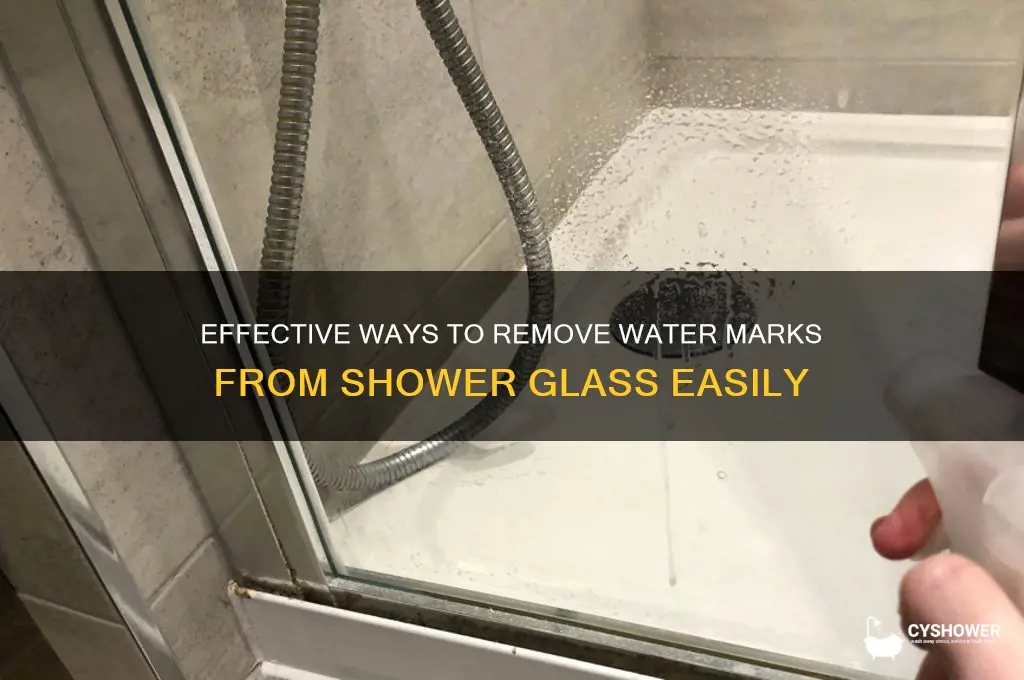 how do i get water marks off shower glass