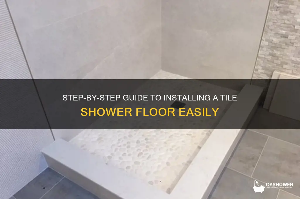 how do i install a tile shower floor