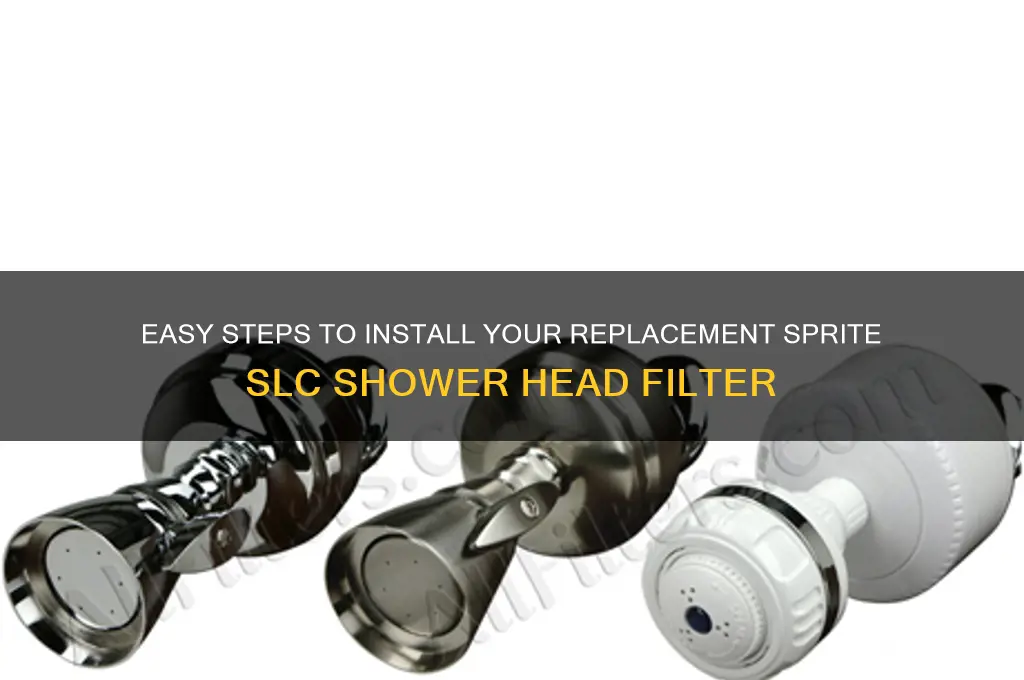 how do i install replacement sprite slc shower head filter