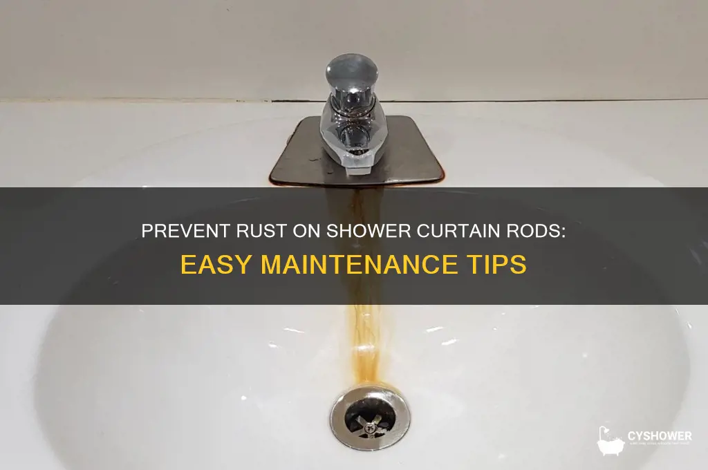 how do i keep my shower curtain rod from rusting
