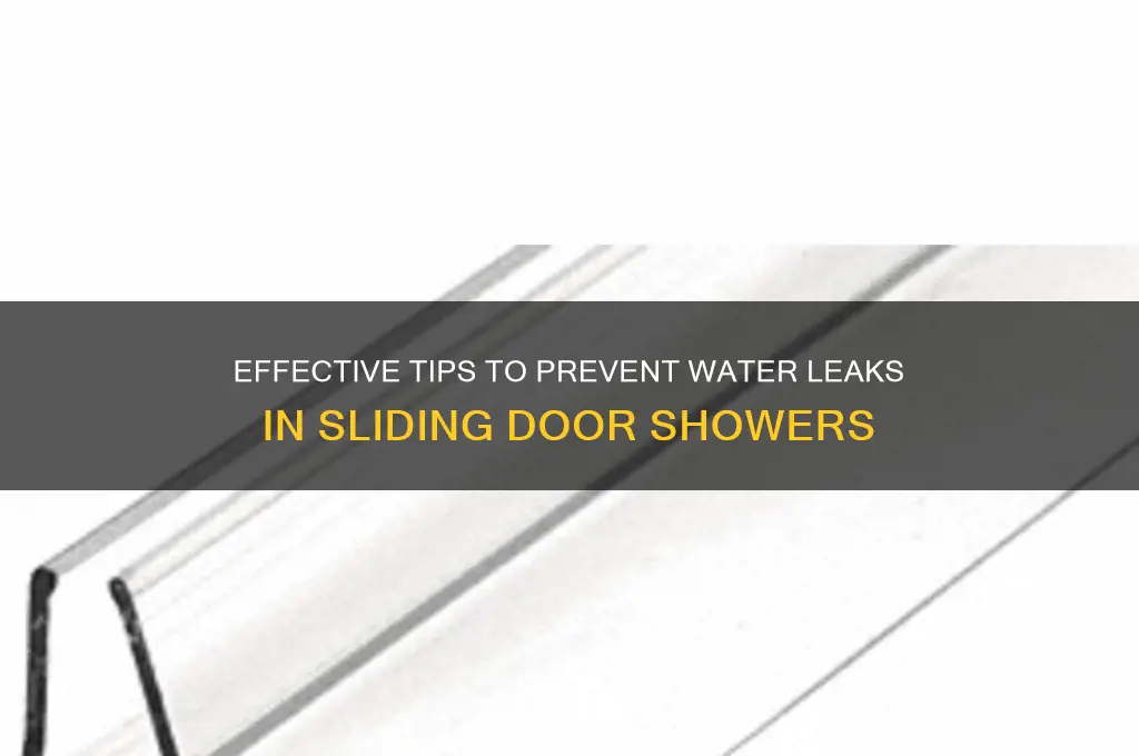 how do i keep water in shower with sliding door