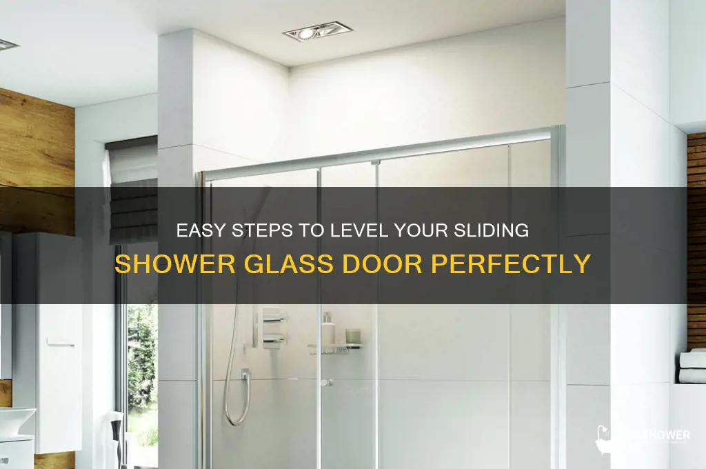 how do i level my sliding shower glass door