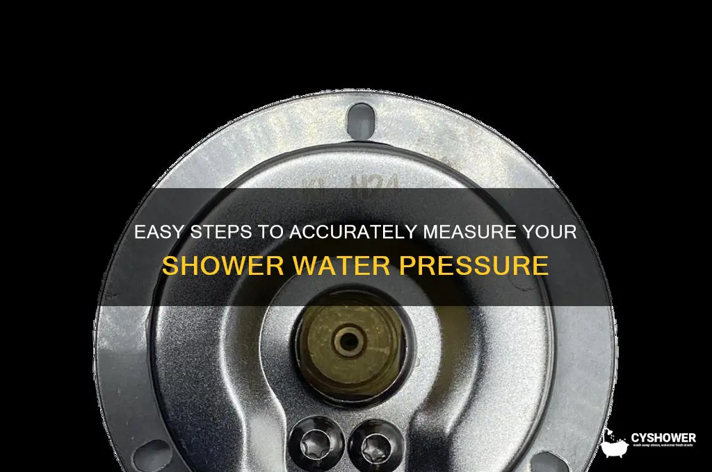 how do i measure my shower water pressure