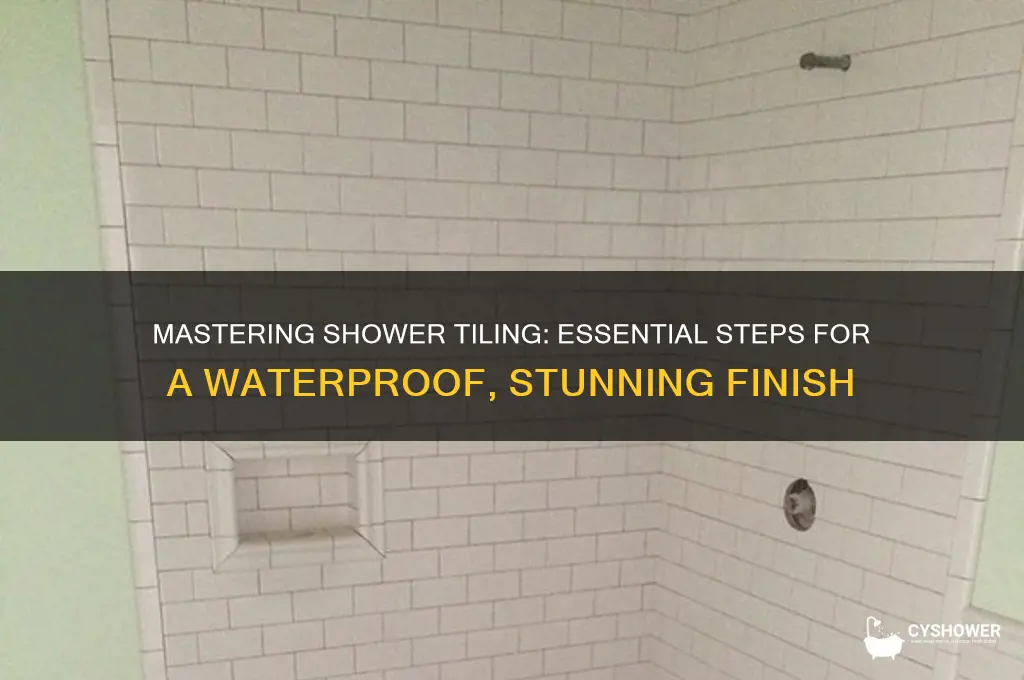 how do i need to tile a shower