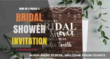 Crafting the Perfect Bridal Shower Invitation: Tips and Phrasing Ideas