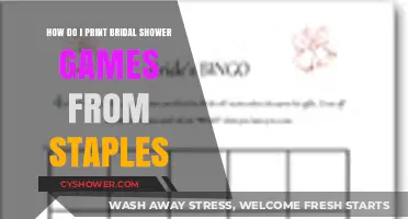 Print Bridal Shower Games at Staples: Easy DIY Guide