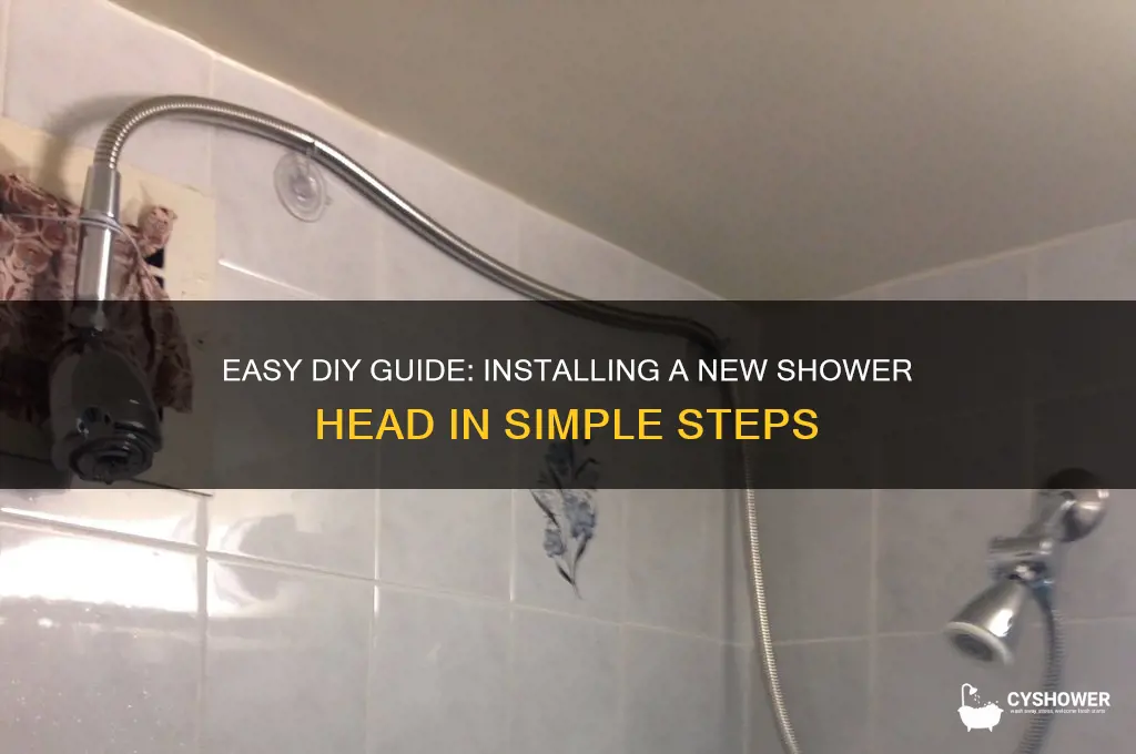 how do i put a new shower head on