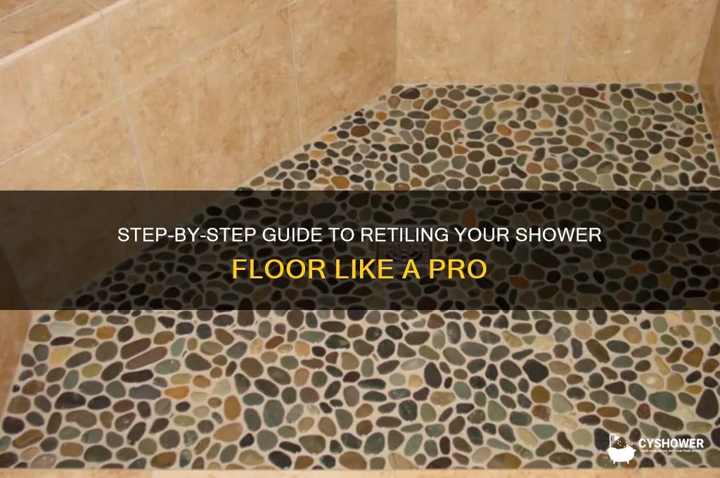 how do i re tile a shower floor