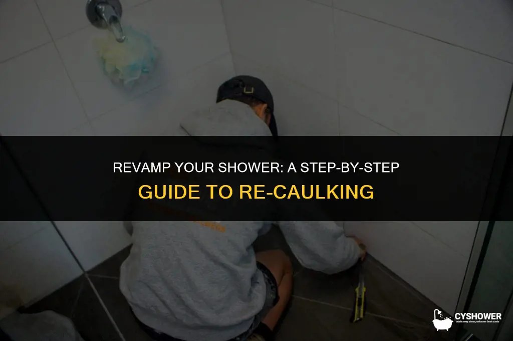 how do i recaulk my shower