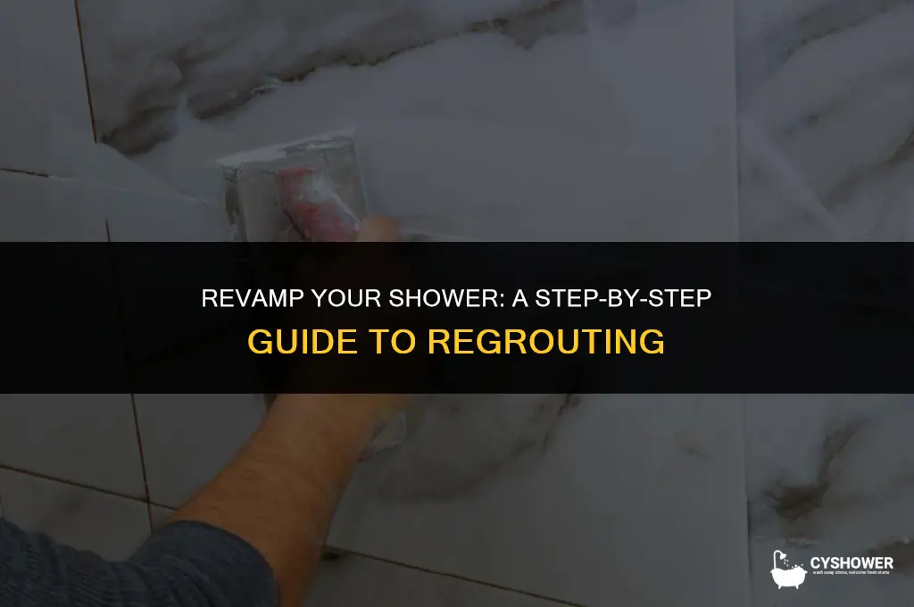 how do i regrout a shower