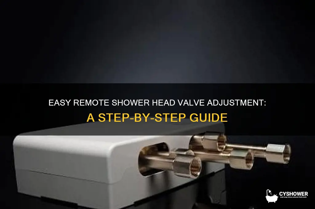 how do i remotely valve a shower head