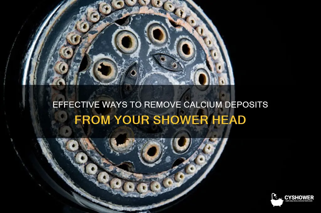 how do i remove calcium deposits from shower head