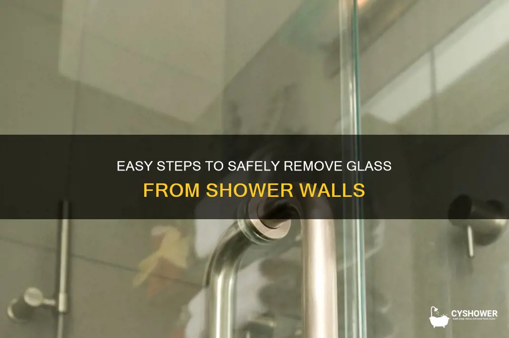 how do i remove glass from a shower wall