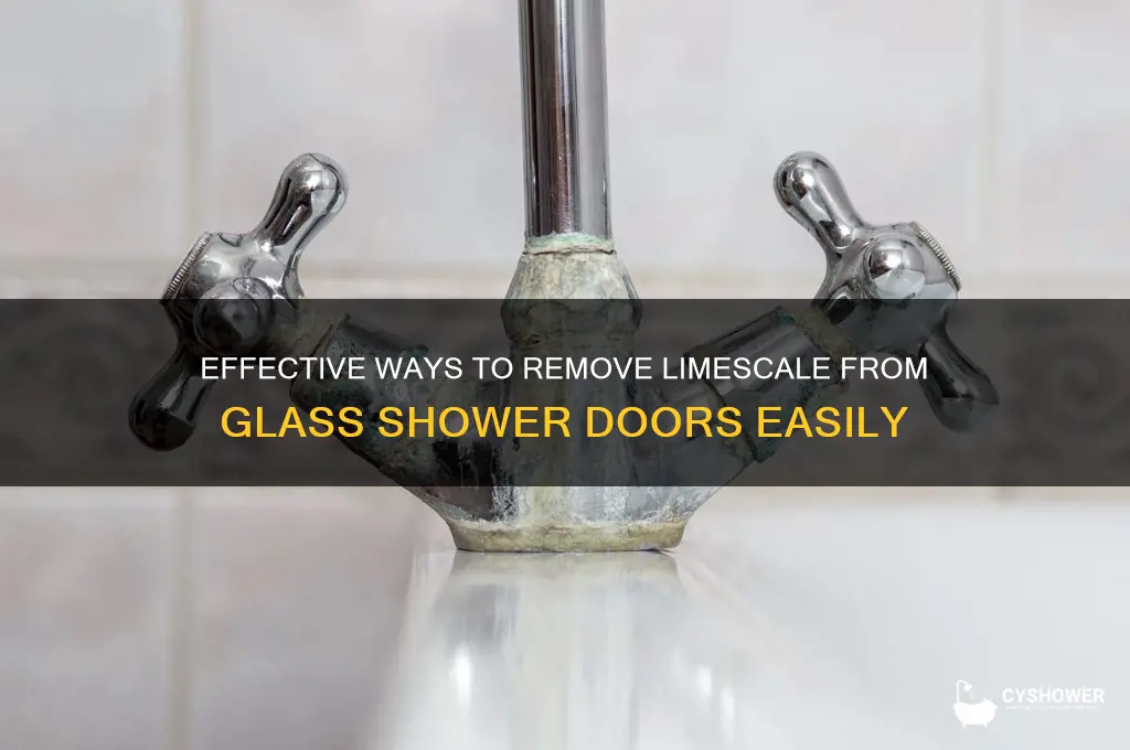 how do i remove limescale from glass shower door
