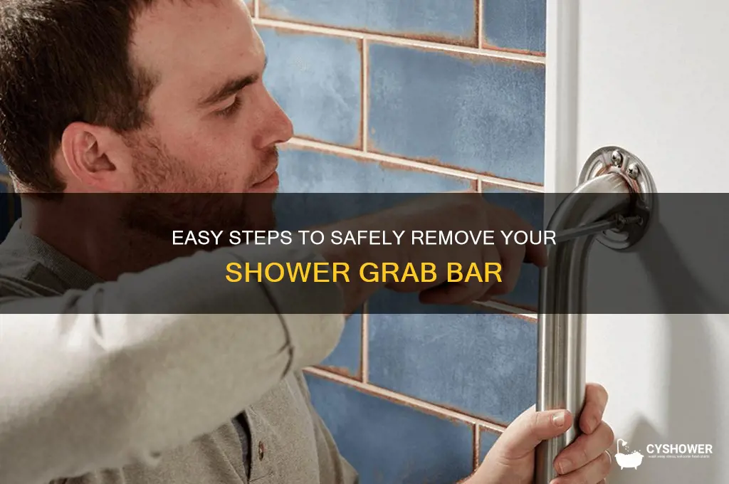 how do i remove my shower grab bar