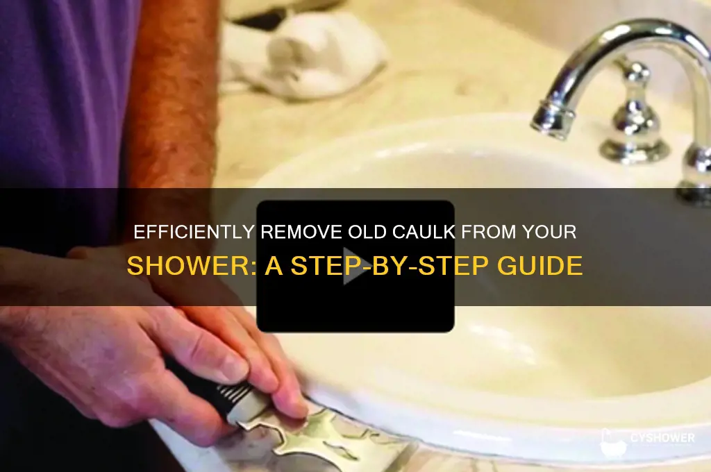 how do i remove old caulk from my shower