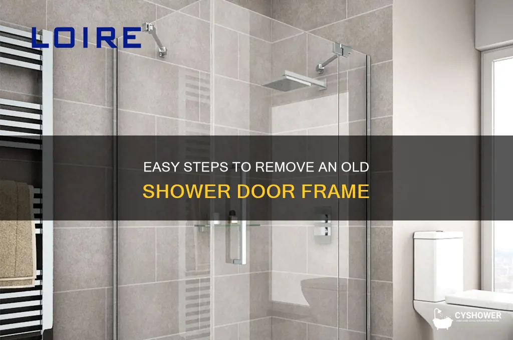 how do i remove old shower door frame