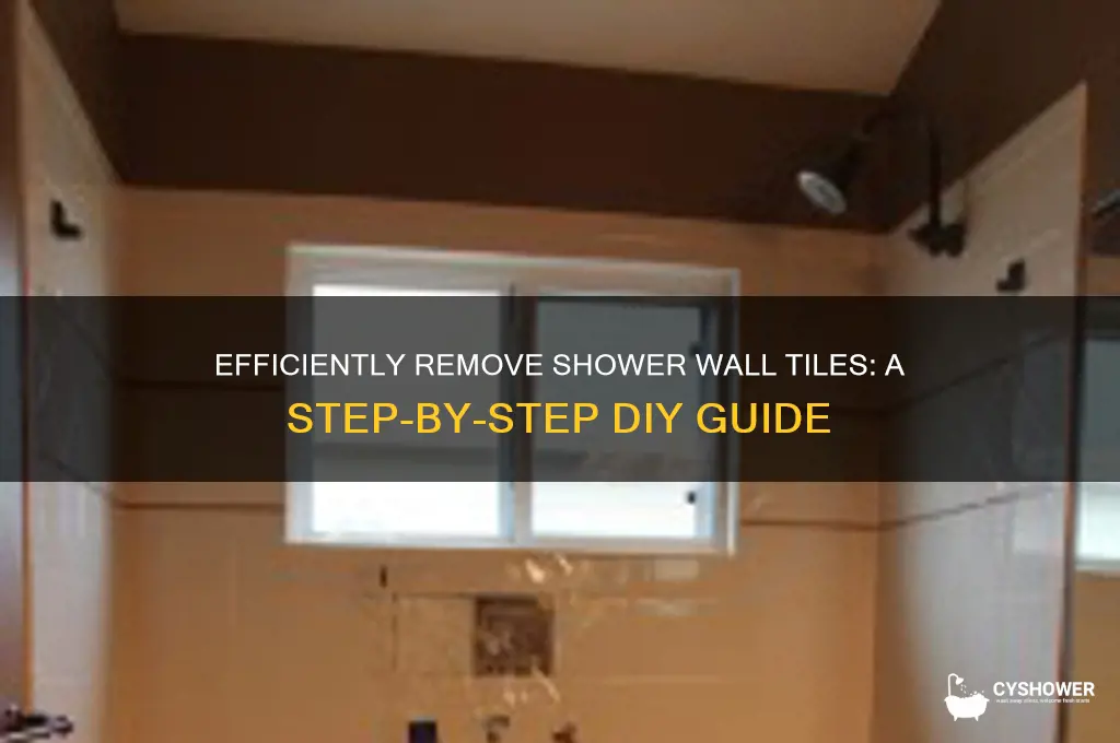 how do i remove tile from shower walls