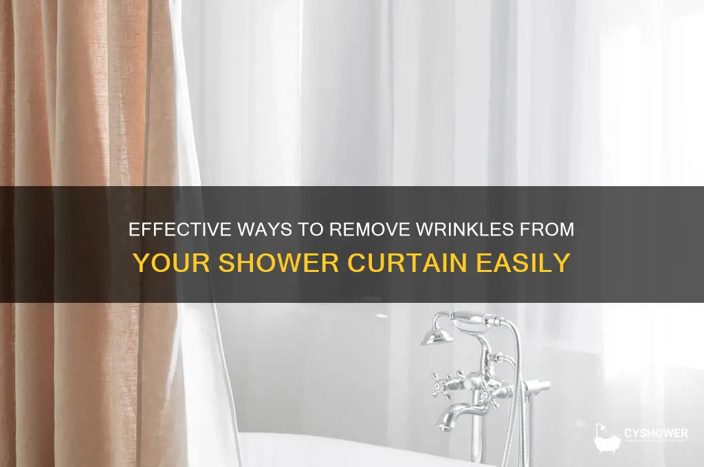 how do i remove wrinles from my shower curtain