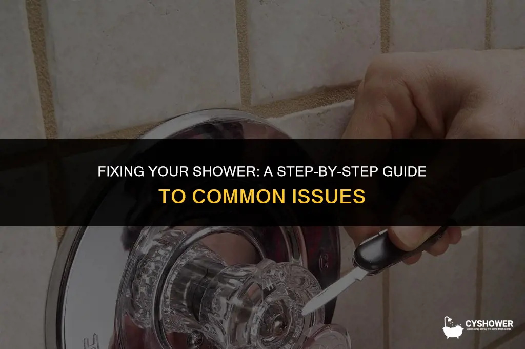 how do i repair my shower