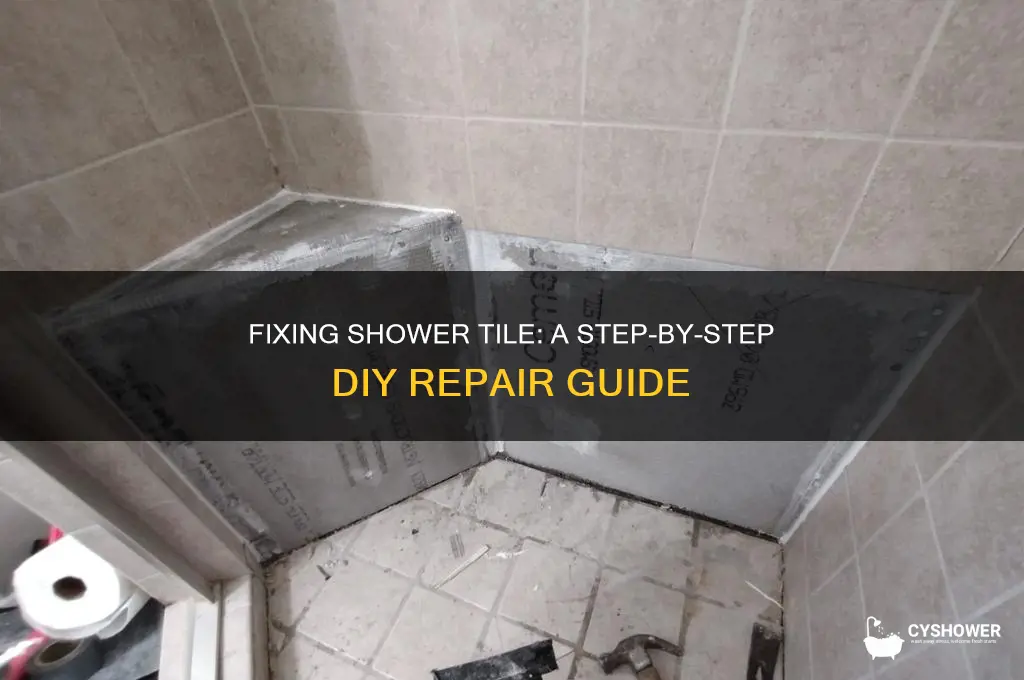 how do i repair shower tile