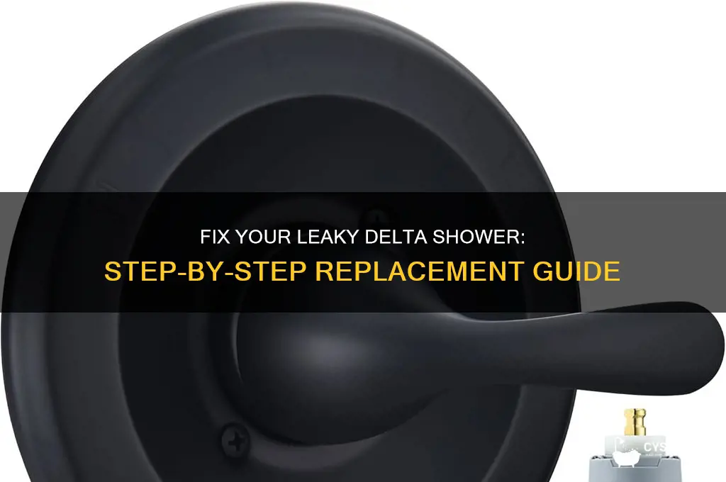 how do i replace my old delta shower from leaking