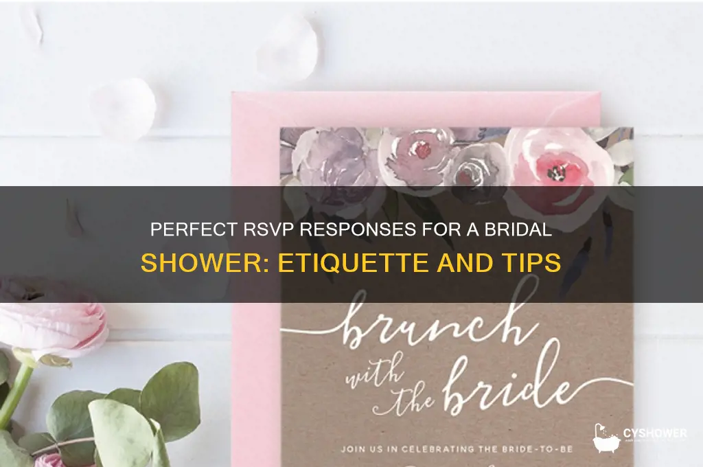how do i respond to rsvp for bridal shower