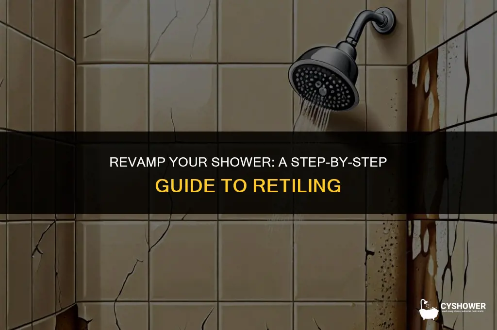 how do i retile my shower