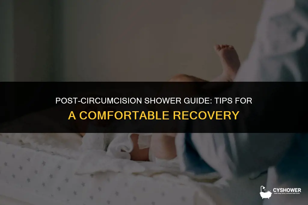 how do i shower after circumcision
