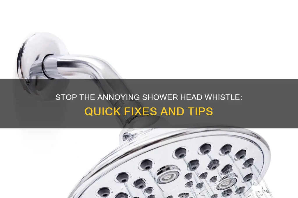 how do i stop my shower head from whistling