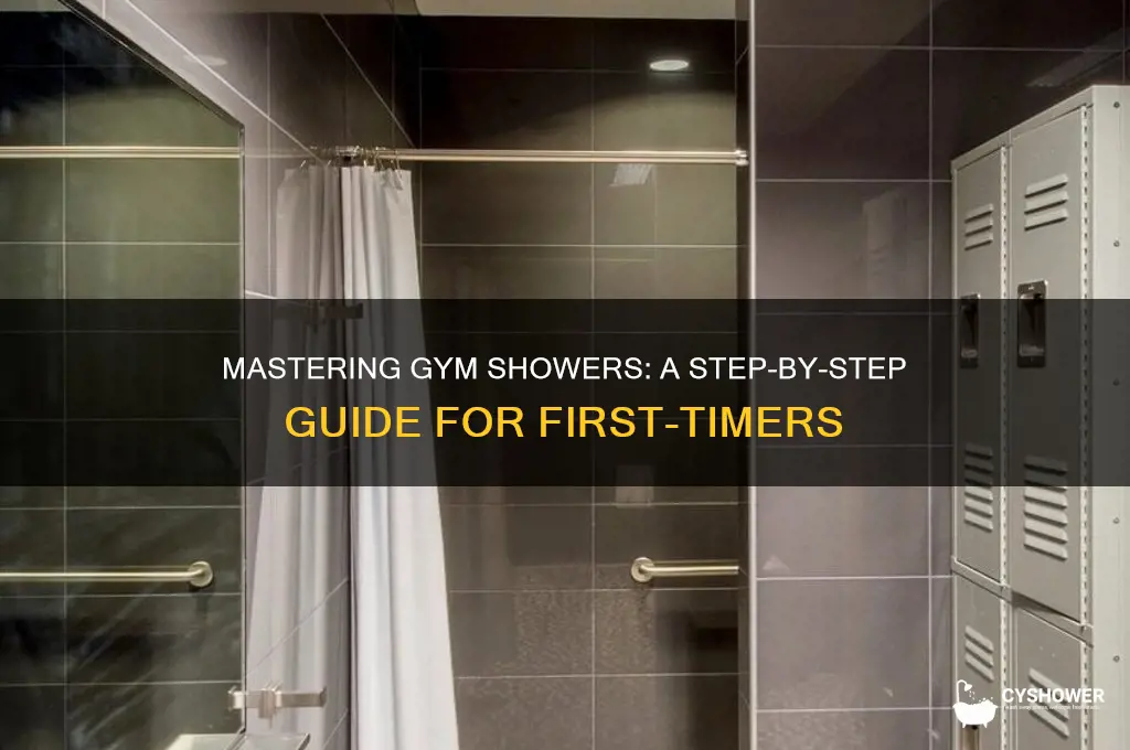 how do i take a shower at the gym