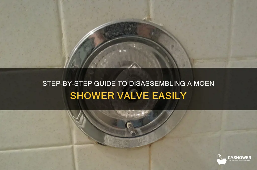 how do i take apart a moen shower valve