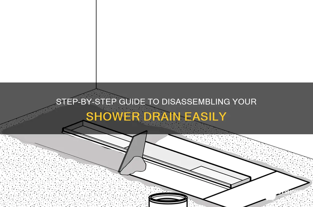 how do i take apart a shower drain