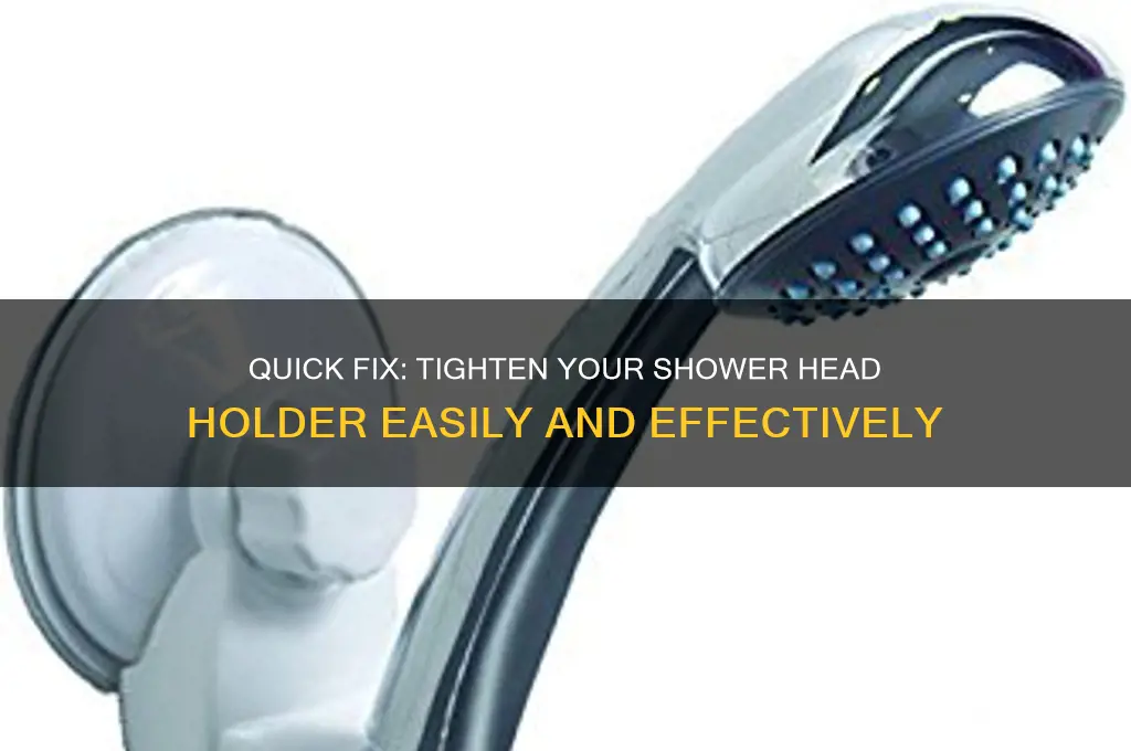 how do i tighten my shower head holder