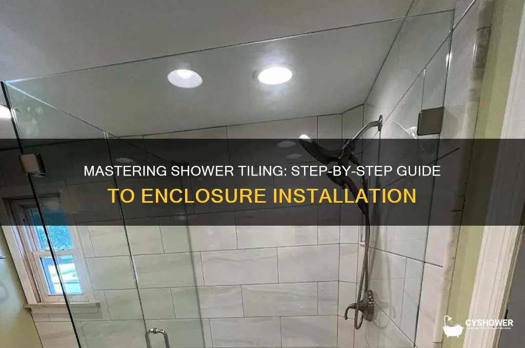 how do i tile a shower enclosure