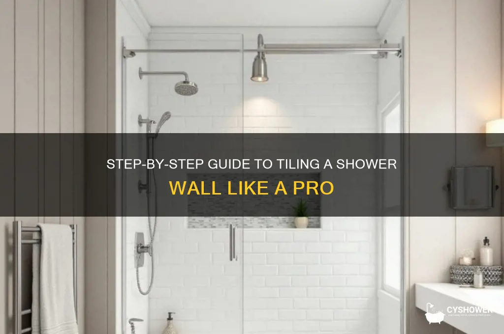 how do i tile a shower wall