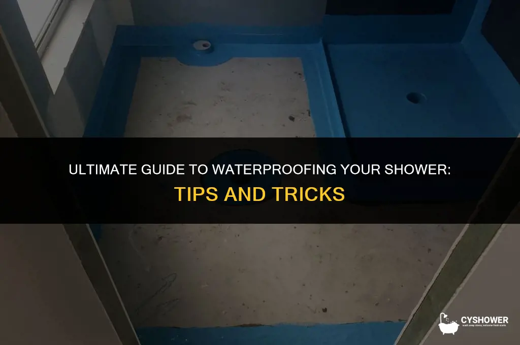 how do i waterproof my shower