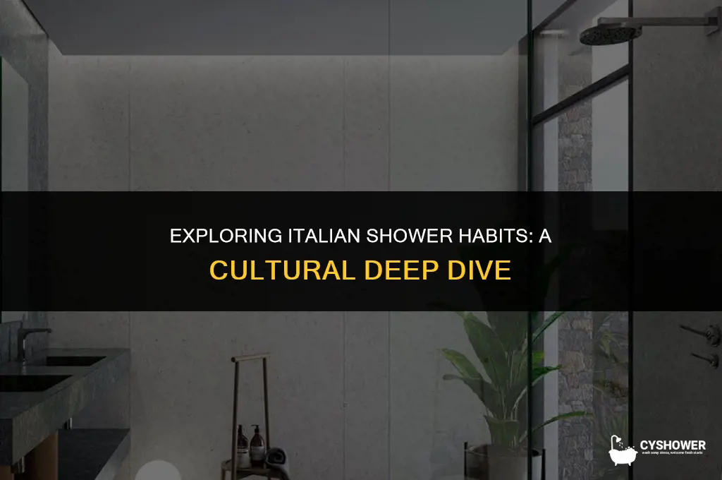 how do italians shower