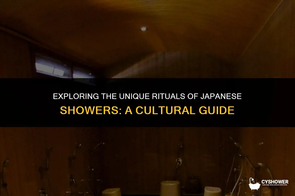 how do japanese shower