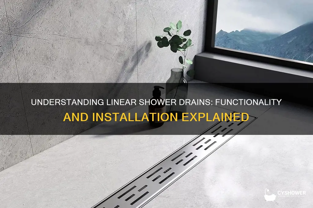 how do linear shower drains work