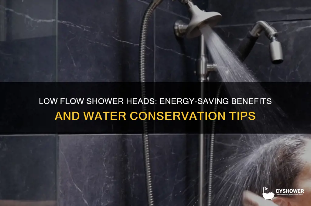how do low flow shower heads save energy