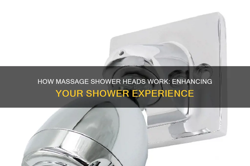 how do massage shower heads work