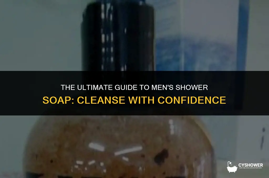 how do men shower soap