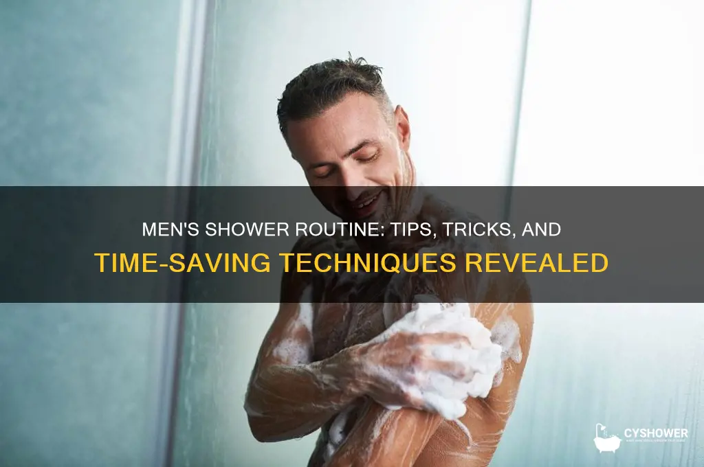 how do men take a shower
