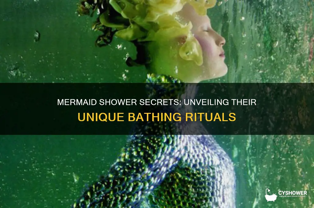 how do mermaids take a shower