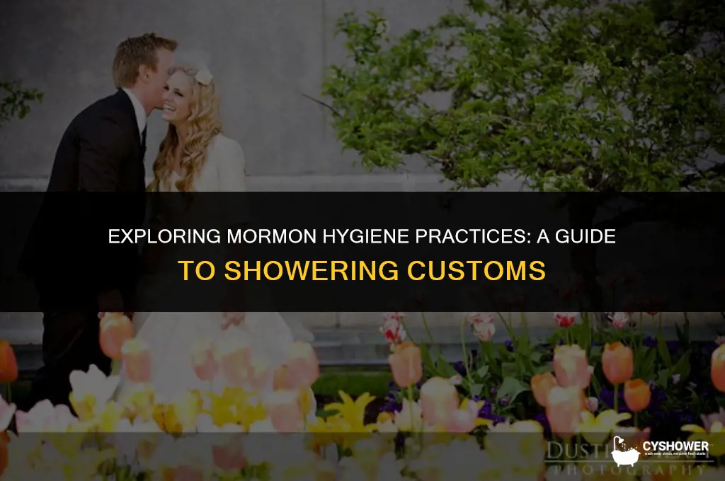 how do mormons shower