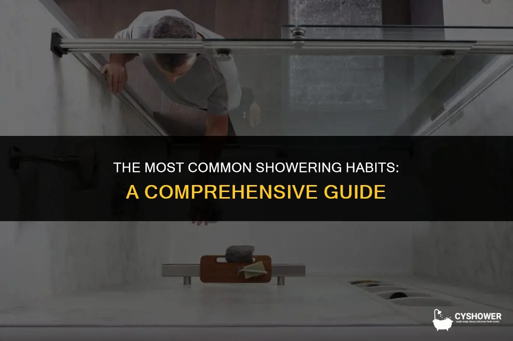 how do most people shower