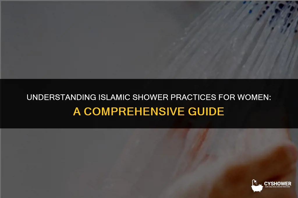 how do muslim women shower